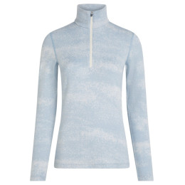 Camiseta funcional de mujer Icebreaker Women M 260 Tech Vertex LS HZ Chillwave azul/blanco Snow/Zincblue/J