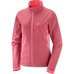 Sudadera de mujer Salomon Agile Softshell Jkt W rosa CalypsoCoral