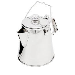 Cafetera de goteo GSI Outdoors Glacier Stainless 8 Cup Percolator plata