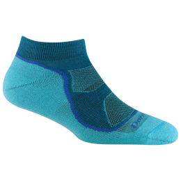 Calcetines de mujer Darn Tough Light Hiker No Show Lightweight With Cushion azul cascade