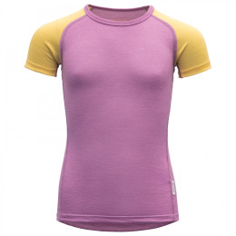 Camiseta para niños Devold Breeze Kid T-Shirt violeta Iris