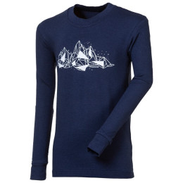 Camiseta para niños Progress DT PEDRO "ICEBERG" 26GH azul oscuro TmModra
