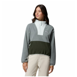 Sudadera de mujer Columbia Sequoia Grove™ Ii Half Zip Fleece gris Sedona Sage, Greenscape, Tea Light