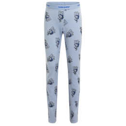 Calzoncillos funcionales para niños Icebreaker Kids M 200 Oasis Leggings Bear Tour AOP azul claro Zinc Blue/Aop