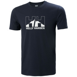 Camiseta de hombre Helly Hansen Nord Graphic T-Shirt azul Navy