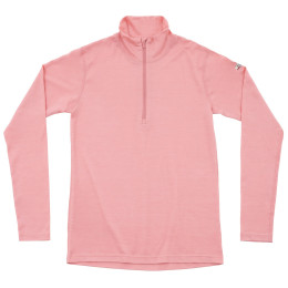 Camiseta funcional de mujer Devold Breeze Plus Merino 200 Zip Neck Wmn rosa APRICOT