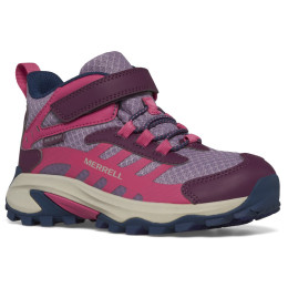 Calzado para niños Merrell Moab Speed 2 Mid A/C Wtpf rosa/violeta berry