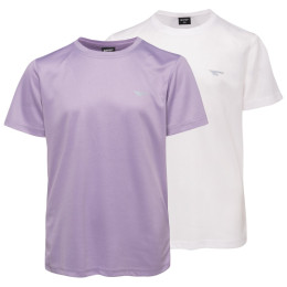 Camiseta para niños Hi-Tec Jodin Jr 2 Pack blanco/voileta WHITE/WISTERIA