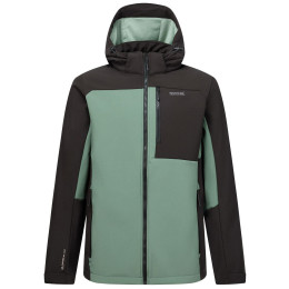 Chaqueta softshell de hombre Regatta Hewitts verde/verde claro DkFrstGr/Blk