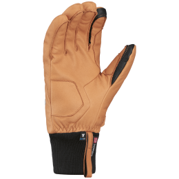 Guantes de esquí para hombre SnowLife SGlove Leather marrón claro nature