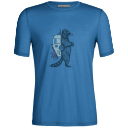 Camiseta de hombre Icebreaker Men Tech Lite II SS Tee Waschbar Wandering azul azul
