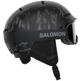Casco de esquí para niños Salomon Player Combo negro Black Tie&dye