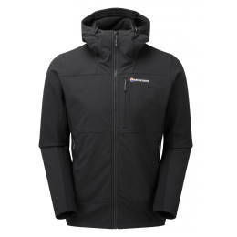 Chaqueta softshell de hombre Montane Krypton Hoodie negro Black