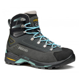 Calzado de senderismo para mujer Asolo Finder PRO GV gris/azul GRAPHITE / GUNMETAL / POOL SIDE