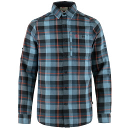 Camisa de hombre Fjällräven Fjällglim Shirt M azul/ azul claro Indigo Blue-Dawn Blue