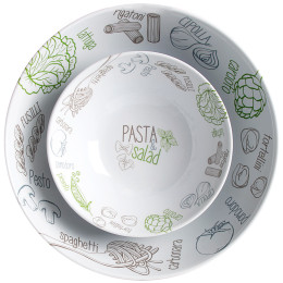 Juego de boles Brunner Pasta&Salad Bowl Set blanco