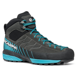 Calzado de senderismo para hombre Scarpa Mescalito Mid GTX negro/azul Shark-Azure