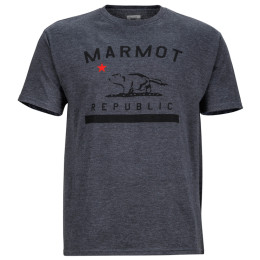 Camiseta de hombre Marmot Marmot Republic Tee SS gris CharcoalHeather