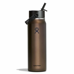 Termo Hydro Flask 32 Oz Lightweight Wide Flex Straw Cap marrón Obsidian