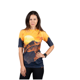 Camiseta funcional de mujer Drexiss All Sunset Yellow Coolmax