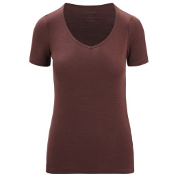 Camiseta funcional de mujer Icebreaker Women Siren SS Sweetheart marrón Umber