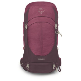 Mochila de senderismo para mujer Osprey Sirrus 36 violeta elderberry purple/chiru tan