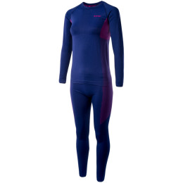 Ropa interior térmica para mujer Hi-Tec Lady Karti set azul oscuro BlueDepths/Sangria