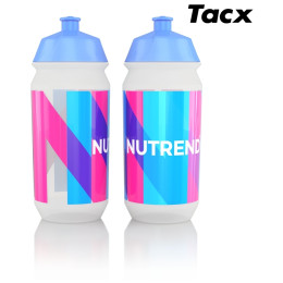 Botella de ciclismo Nutrend Láhev Tacx 0,5l azul/rosa