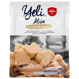 Comida de viaje Yeli Atún en trozos en aceite de girasol (500 g)