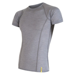 Camiseta funcional de hombre Sensor Merino Active kr. r. (2020) gris LightGrey