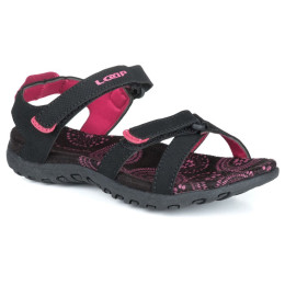 Sandalias para niños Loap Simma Jr negro Black/Fuschia