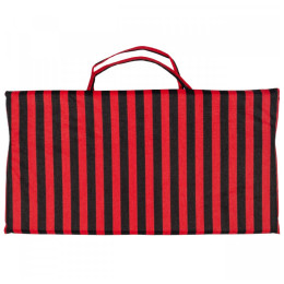 Tumbona de playa Yate Plážové lehátko - proužek negro/rojo red