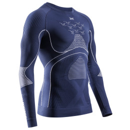Camiseta funcional de hombre X-Bionic Energy Accumulator 4.0 Shirt Lg Sl azul oscuro MARINE/OPTICAL WHITE