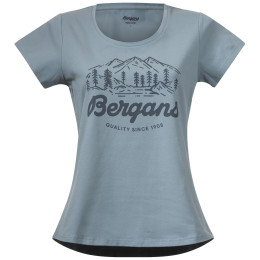 Camiseta de mujer Bergans Classic V2 W Tee azul Smoke Blue