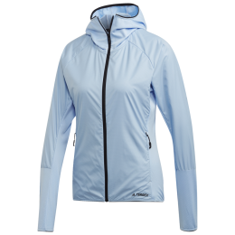 Chaqueta de mujer Adidas Skycli Fl Jkt azul claro Globl