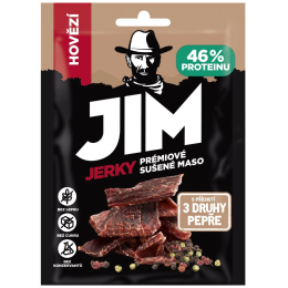 Carne seca Jim Jerky Jerky de vaca 3 pimientas 23g