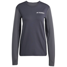 Camiseta funcional de mujer Adidas Multi Synt Ls W gris