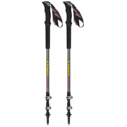 Bastones de senderismo Vipole Base Camp Ql Mid Violet Dlx gris