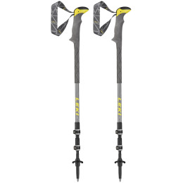 Bastones de senderismo Leki Sherpa Lite XTG gris/amarillo LightgreyYellowWhite