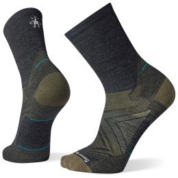 Calcetines Smartwool Run Zero Cushion Mid Crew gris charcoal