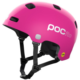 Casco de ciclismo para niños POC POCito Crane MIPS rosa FluorescentPink