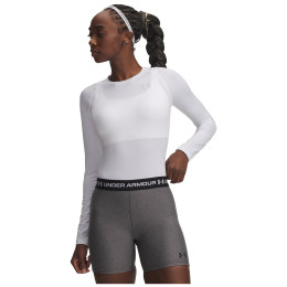 Camiseta de mujer Under Armour UA HG Authentics Comp LS blanco