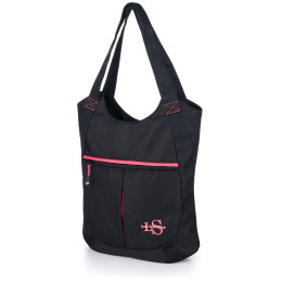 Bolsa de hombro Loap Binny negro/rosa