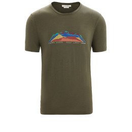 Camiseta funcional de hombre Icebreaker Tech Lite II SS Tee TBC verde Loden
