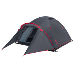 Tienda de campaña de senderismo Zulu Dome 3 Plus gris/rojo grey/red