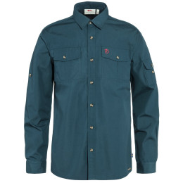 Camisa de hombre Fjällräven Singi Trekking Shirt LS M azul oscuro Mountain Blue