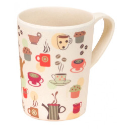 Taza expuesta Vango Bamboo Mug 350 ml beige CoffeeCupPrint