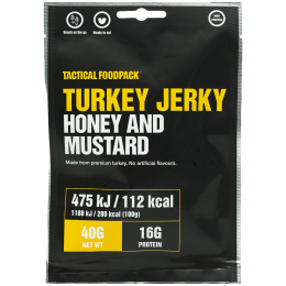 Charqui Tactical Foodpack Turkey Jerky Honey & Mustard