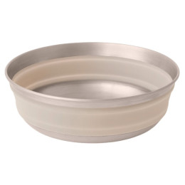 Bol plegable Sea to Summit Detour Stainless Steel Collapsible Bowl M beige Moonstruck Grey