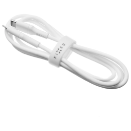 Cable de carga y datos FIXED Nabíjecí a datový Liquid silicone kabel USB-C/USB-C blanco bílá